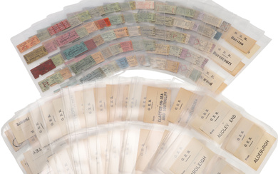3379908. COLLECTION OF EARLY RAILWAY TICKETS.