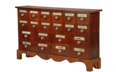 19TH C. APOTHECARY CABINET