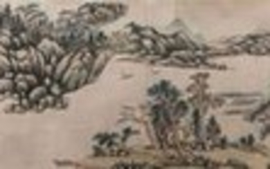 Landscape Handscroll Attributed to Wang Yuanqi