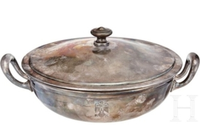 Adolf Hitler - a Casserole Dish with Lid from the Table Silver of the New Reich Chancellery, Berlin