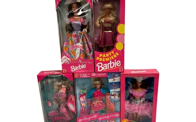 (5) Special Edition and Dolls of the World Collection Barbies
