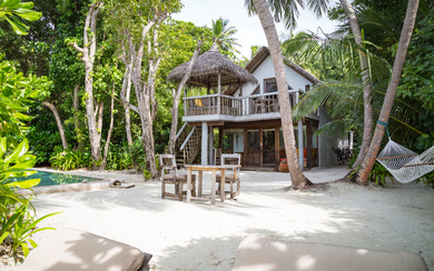 5 nights for two at the luxury island hideaway Soneva Fushi , Maldives Magic