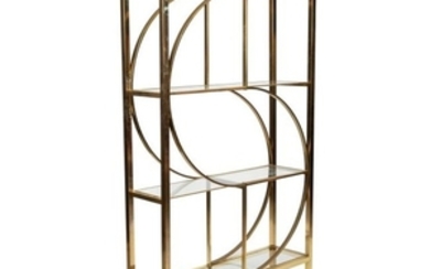 Etagere - Brass and Glass