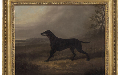 David Dalby of York (British, 1780?1849), Tippoo, a pointer in a landscape