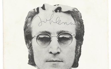A John Lennon Signed Sleeve for the "Mind Games" Single produced for the Philadelphia Helping Hand Charity