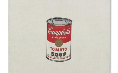 Andy Warhol (1928-1987), Small Campbell's Soup Can (Tomato) [Ferus Type]