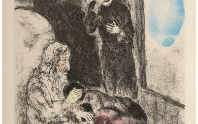 Marc Chagall (1887-1985), Bénédiction d'Ephraïm et Manassé, from Bible (c. 1931-39)
