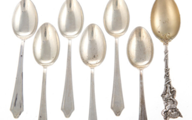 6 International "Minuet" Sterling Demitasse Spoons