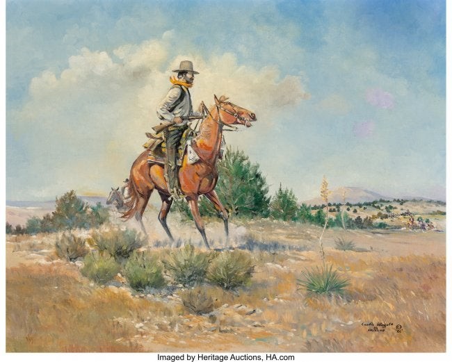 76008: Curtis Wingate (American, b. 1926) Rider Beholds