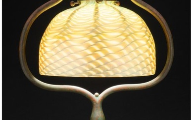 79008: Tiffany Studios Damascene Favrile Glass and Pati