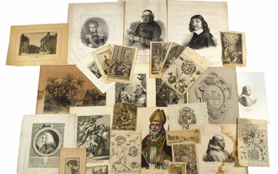 8 Archives de PIERRE - JAQUES DAUMAS. Ensemble des 31 lithographiés, eaux-fortes et bois gravés,...