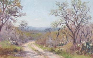 Alice Chilton (1891-1978), Cactus Trail, oil on board
