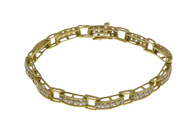 Brilliant bracelet GG / WG 585/000 with 55 diamonds