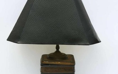 CHINESE ANTIQUE TOLE LAMP