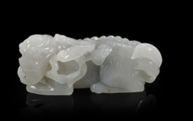 CHINESE CARVED JADE LION