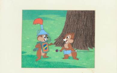 Chip an' Dale: An animation cel of 'Chip an' Dale' from Dragon Around