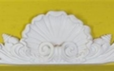 A Continental Carved Wood Shell-Form Wall Mount