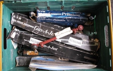 Crate of mainly shock absorbers