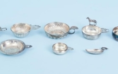 Eight Miscellaneous Sterling Silver Tastevins