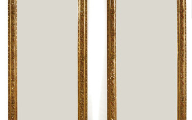 A pair of tall George III-style pier mirrors