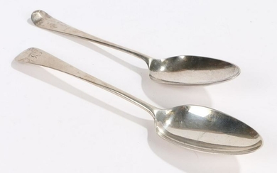 George III silver tablespoon, London 1774, maker IW