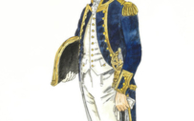 Hornblower: an assortment of production papers and costume designs by John Mollo