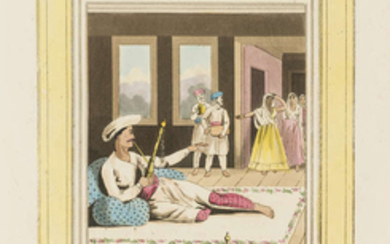India.- Williamson (Capt. Thomas) and Charles Doyley. The Costume and Customs of Modern India, 20 hand-coloured aquatints by Doyley with yellow wash borders, 1839.