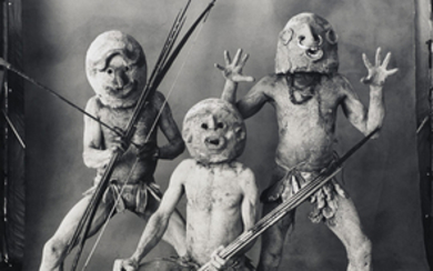 IRVING PENN (1917-2009), Three Asaro Mudmen, New Guinea, 1970