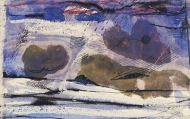 James Neal, British 1918-2011- Abstract landscape; pen...