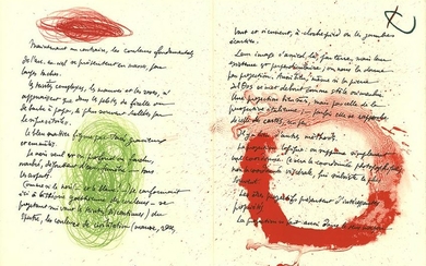 Joan Miro: Album 19 Original Lithographs Pages 10,13
