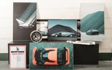 LANCIA Strato's Zero: cerchio e materiale vario Lancia - rim and assorted Lancia items 1970's-1980's