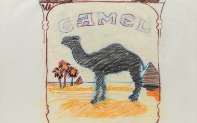 Larry Rivers (American, 1923-2002) Blue Line Camel