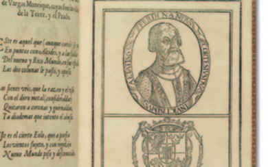 LASSO DE LA VEGA, Gabriel (1558-1615). Primera parte de Cortes valeroso, y Mexicana. Madrid: Pedro Madrigal, 1588.