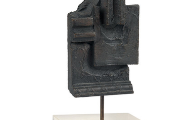 LOUISE NEVELSON Brandeis Multiple. Bronze with dark brown patina, 1968. 100 mm; 4...