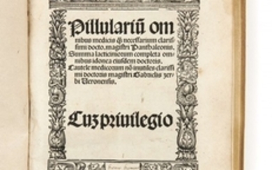 Pantaléon BARTELON ?-1568 Pillularium omnibus medicis quam necessarium