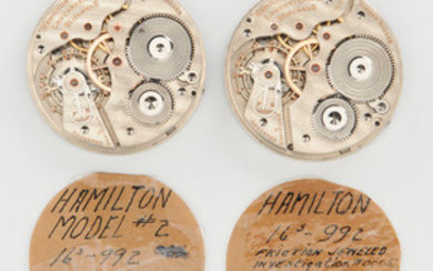 Two Hamilton "992" Watch Movement Samples