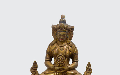 A copper alloy figure of Saravid Vairocana