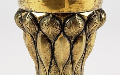 G. Hermeling 800 Silver Gilt Cup, C. 1900
