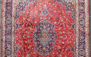 9'5" X 12'9" Semi-Antique Persian Tabriz Rug