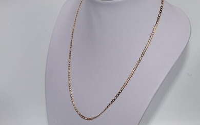 9ct Gold Figaro Chain 19" Metal: Yellow Gold Stamp:...