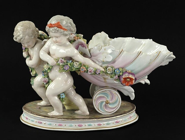A 19th Century German Porcelain Figural Group.