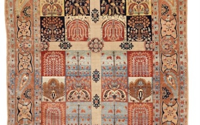 A Baktiari room size carpet, Persia. A modern version of the classical “Garden of paradise” design. 21st century. 585×395 cm.