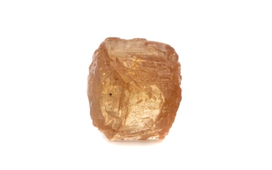 **A CERTIFICATED UNMOUNTED YELLOW TOPAZ