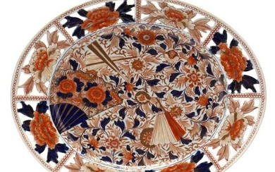 A Chinese Imari Style Oval Platter