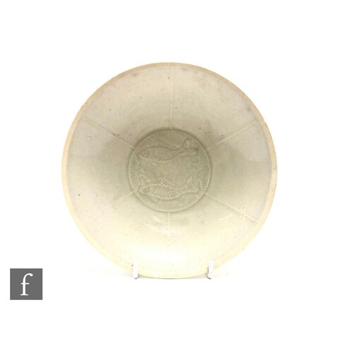 A Chinese Qingbai ware dish, late Northern Song or early Sou...