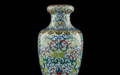 A Chinese cloisonne 'flower' vase, late 18th century