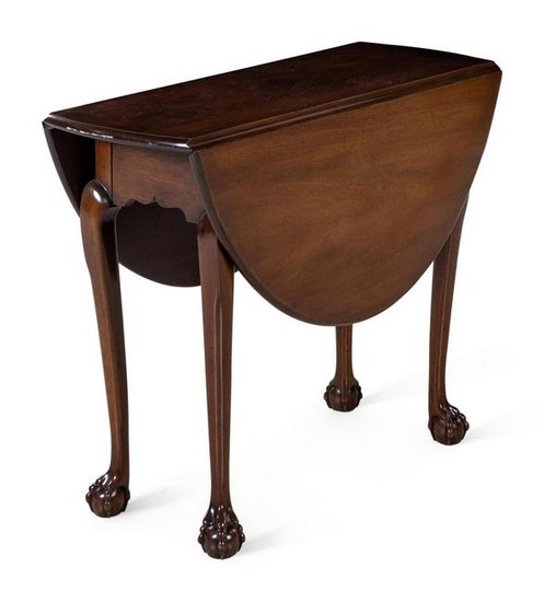 A Chippendale Style Mahogany Drop Leaf Table