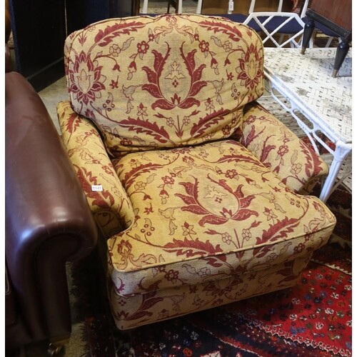 A Duresta upholstered armchair, width 90cm, depth 94cm, heig...