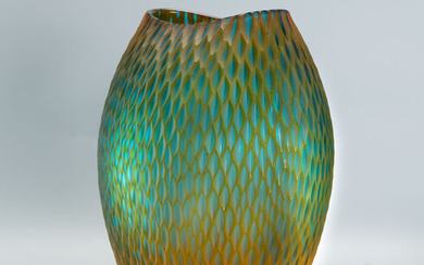 A Fine Baldwin and Guggisberg Blown Glass Vase, France