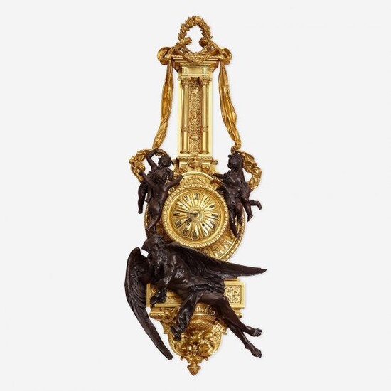 A Fine and Large Louis XVI Style Cartel Clock